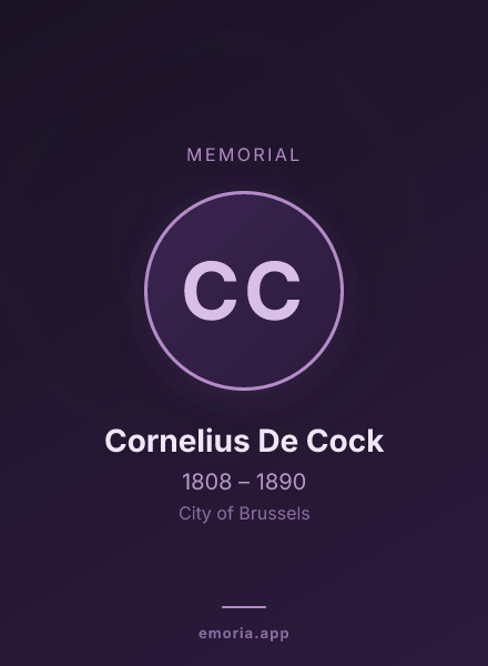 Memorial portrait of Cornelius De Cock
