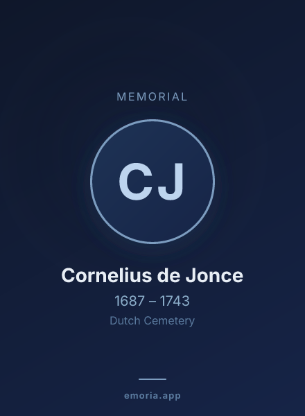 Memorial portrait of Cornelius de Jonce