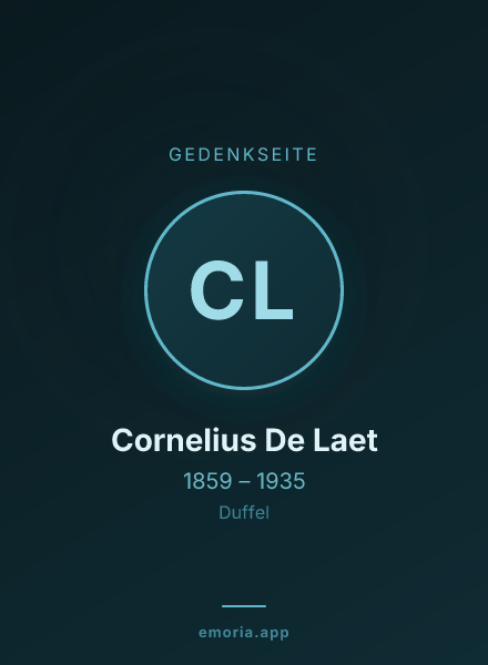 Gedenkportrait von Cornelius De Laet