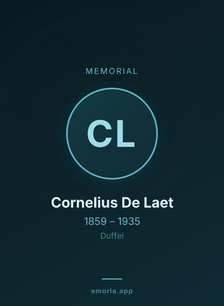 Memorial portrait of Cornelius De Laet