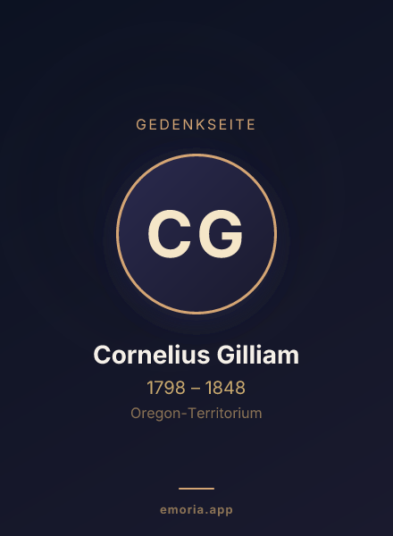 Gedenkportrait von Cornelius Gilliam