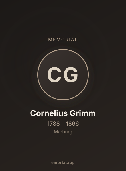 Memorial portrait of Cornelius Grimm