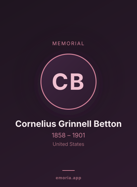 Memorial portrait of Cornelius Grinnell Betton