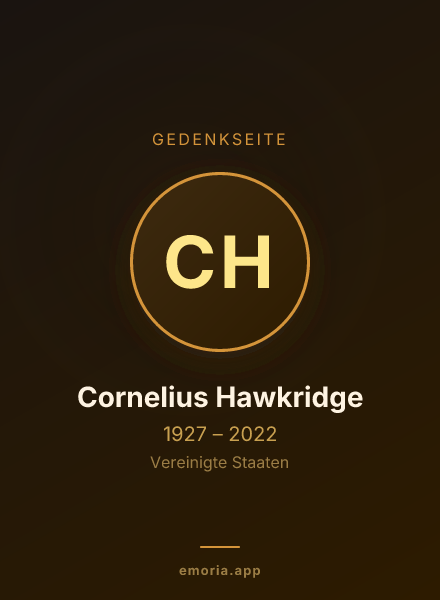 Gedenkportrait von Cornelius Hawkridge