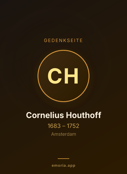 Gedenkportrait von Cornelius Houthoff