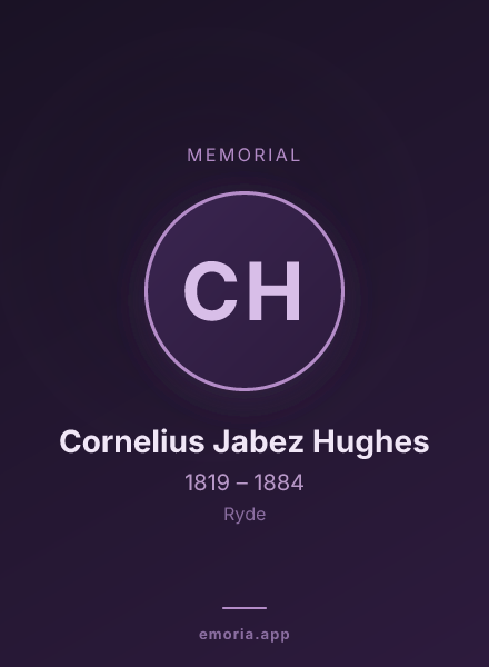 Memorial portrait of Cornelius Jabez Hughes