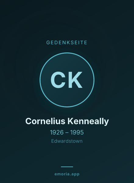 Gedenkportrait von Cornelius Kenneally