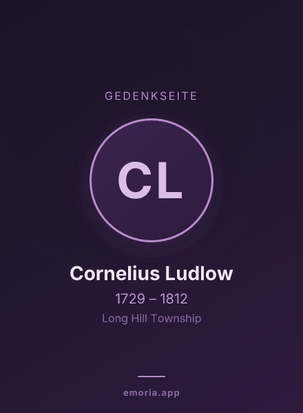 Gedenkportrait von Cornelius Ludlow