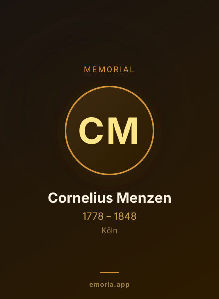 Memorial portrait of Cornelius Menzen