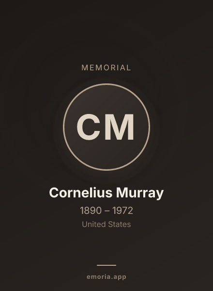 Memorial portrait of Cornelius Murray