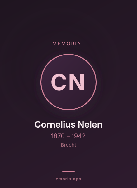 Memorial portrait of Cornelius Nelen