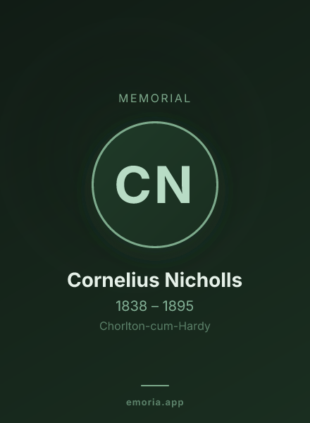 Memorial portrait of Cornelius Nicholls