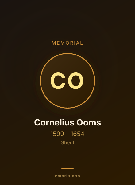 Memorial portrait of Cornelius Ooms