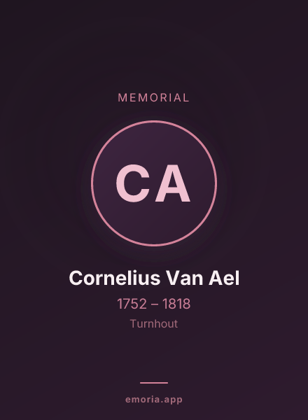 Memorial portrait of Cornelius Van Ael