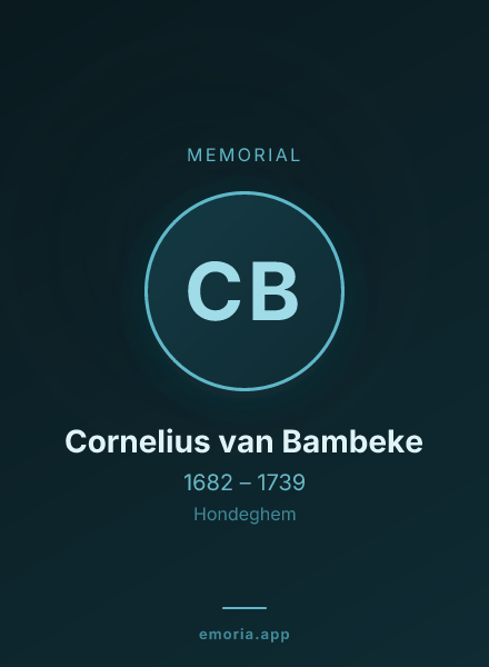 Memorial portrait of Cornelius van Bambeke