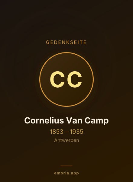 Gedenkportrait von Cornelius Van Camp
