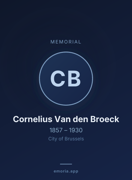 Memorial portrait of Cornelius Van den Broeck
