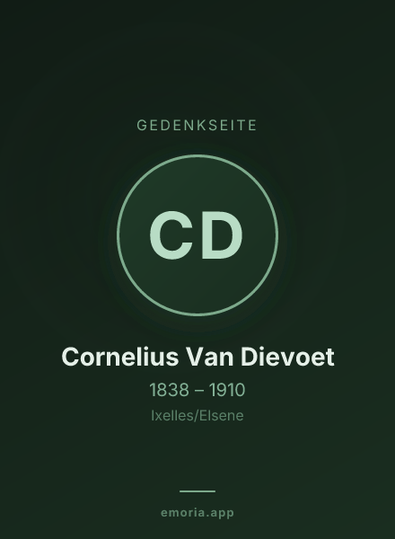Gedenkportrait von Cornelius Van Dievoet