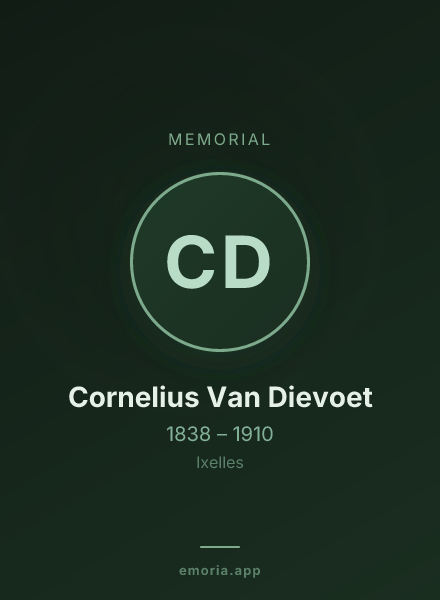 Memorial portrait of Cornelius Van Dievoet