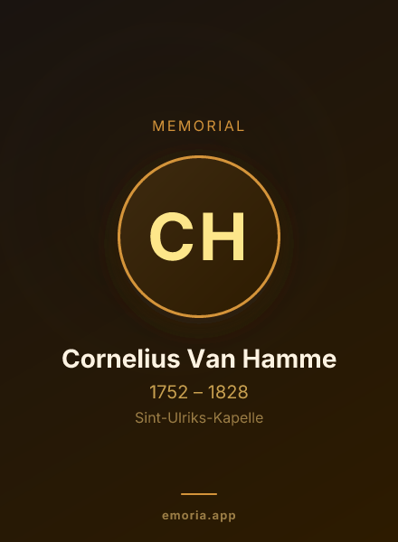Memorial portrait of Cornelius Van Hamme