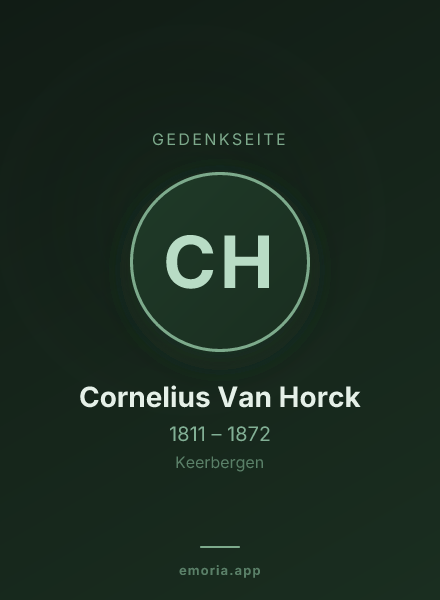 Gedenkportrait von Cornelius Van Horck
