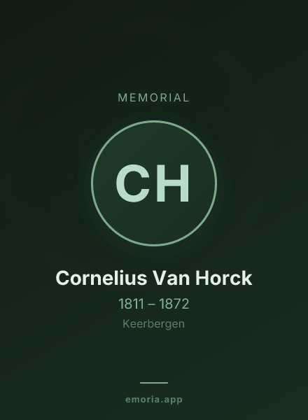 Memorial portrait of Cornelius Van Horck