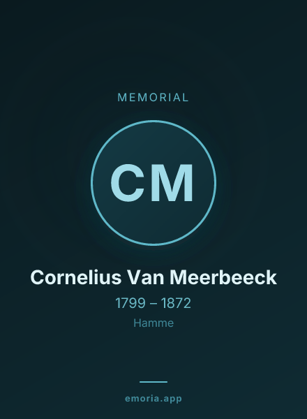 Memorial portrait of Cornelius Van Meerbeeck