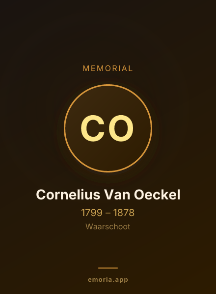 Memorial portrait of Cornelius Van Oeckel