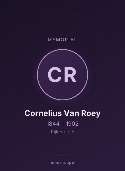 Memorial portrait of Cornelius Van Roey