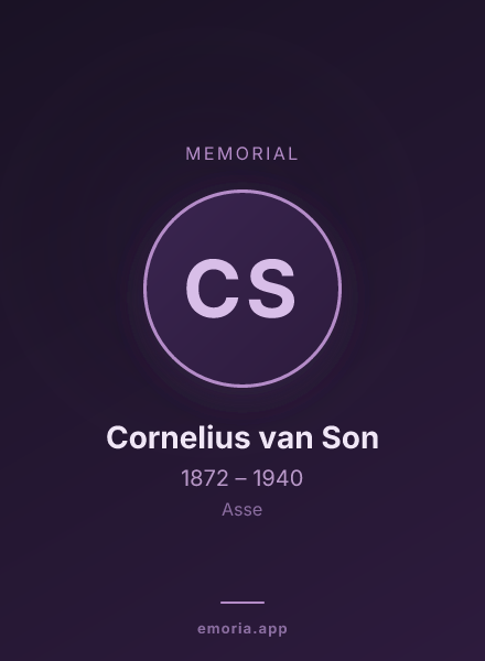 Memorial portrait of Cornelius van Son