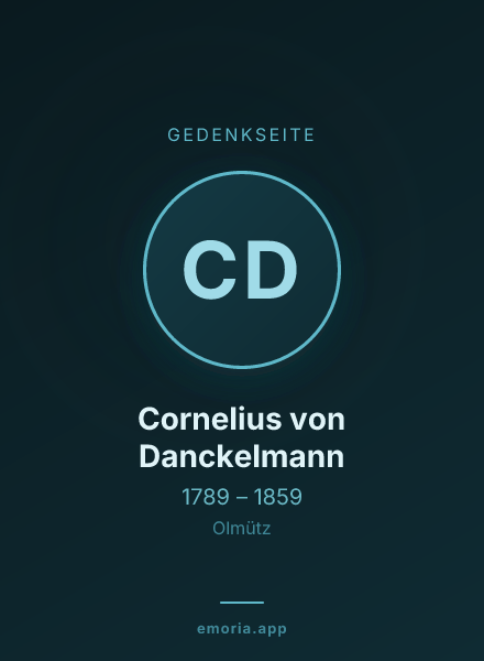 Gedenkportrait von Cornelius von Danckelmann