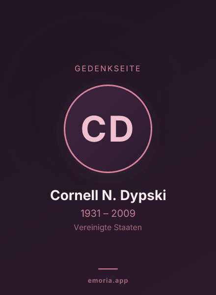 Gedenkportrait von Cornell N. Dypski