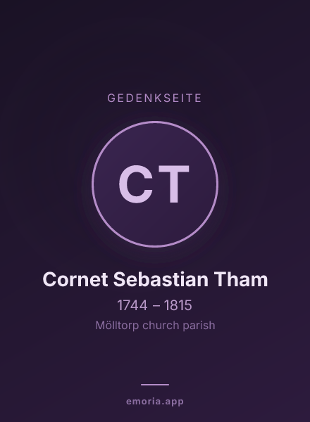 Gedenkportrait von Cornet Sebastian Tham