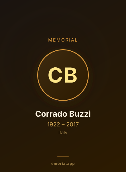 Memorial portrait of Corrado Buzzi