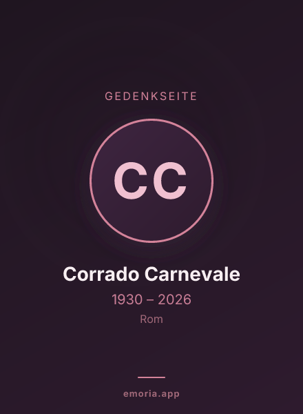 Gedenkportrait von Corrado Carnevale