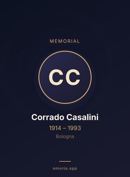 Memorial portrait of Corrado Casalini