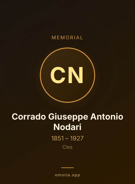 Memorial portrait of Corrado Giuseppe Antonio Nodari