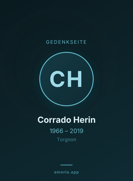 Gedenkportrait von Corrado Herin