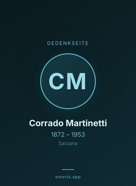 Gedenkportrait von Corrado Martinetti