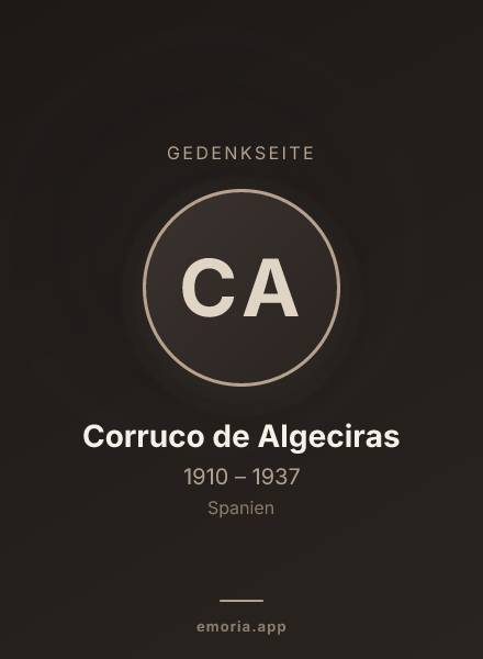 Gedenkportrait von Corruco de Algeciras