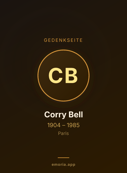 Gedenkportrait von Corry Bell