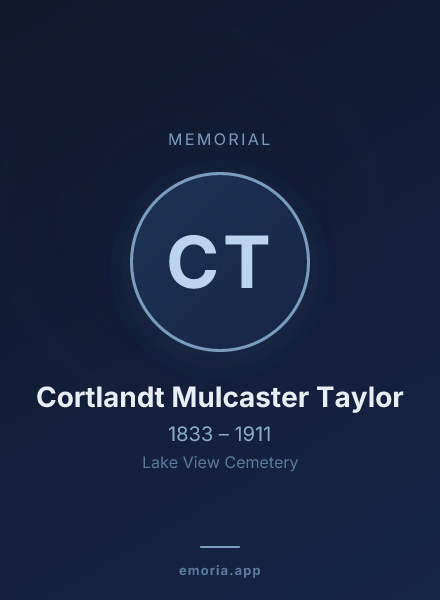 Memorial portrait of Cortlandt Mulcaster Taylor