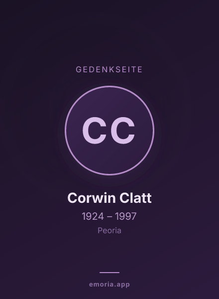 Gedenkportrait von Corwin Clatt
