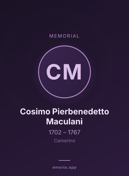 Memorial portrait of Cosimo Pierbenedetto Maculani
