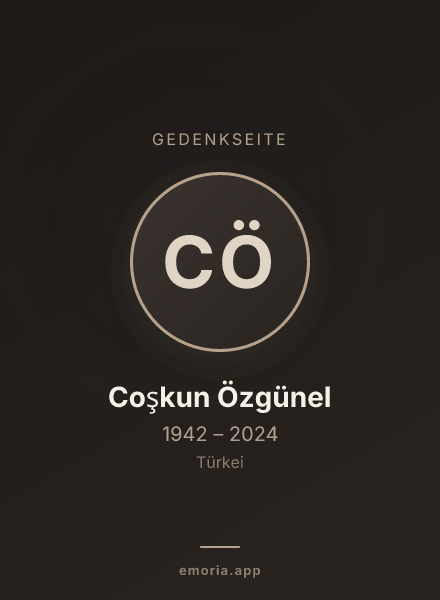 Gedenkportrait von Coşkun Özgünel