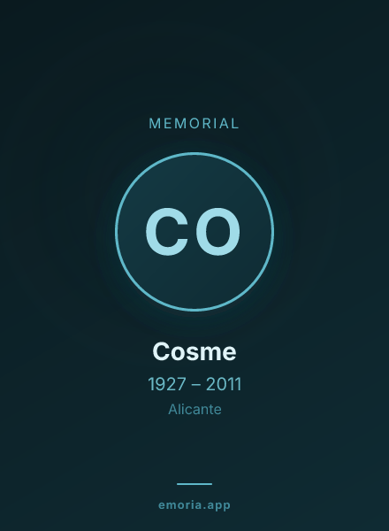 Memorial portrait of Cosme