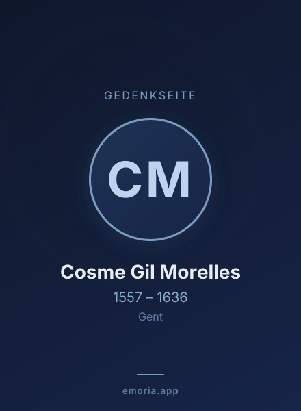 Gedenkportrait von Cosme Gil Morelles