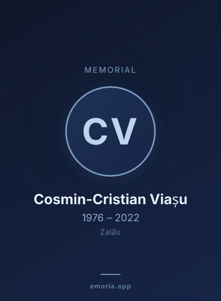 Memorial portrait of Cosmin-Cristian Viașu