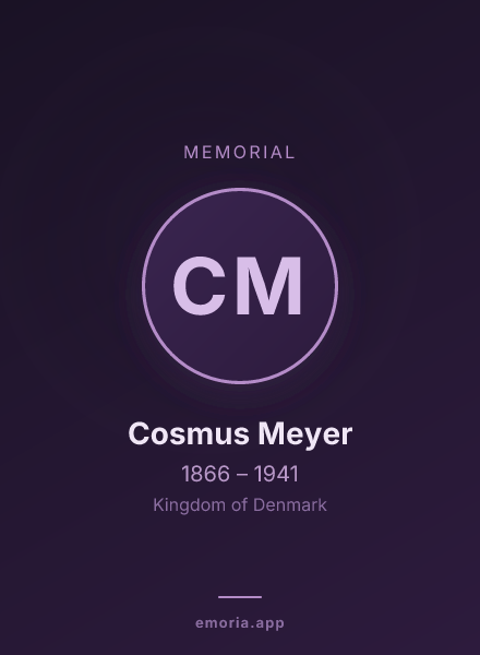 Memorial portrait of Cosmus Meyer