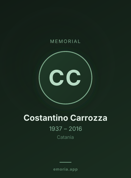 Memorial portrait of Costantino Carrozza